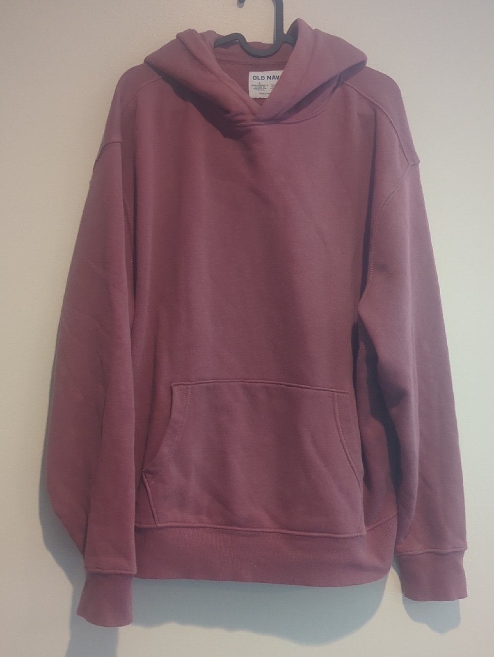 Old Navy Men's Mauve Pullover Hoodie